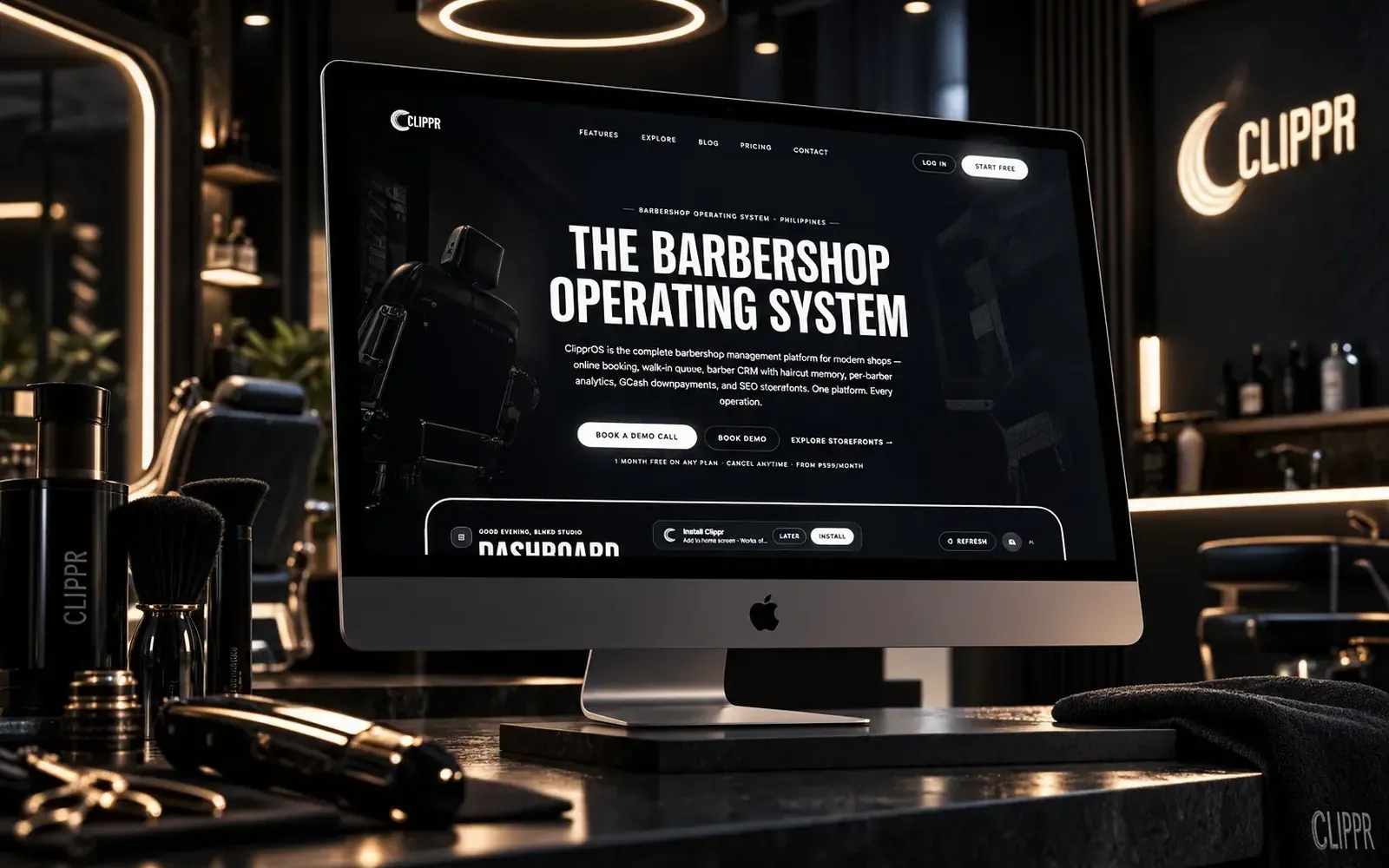 Clippr OS — the barbershop operating system