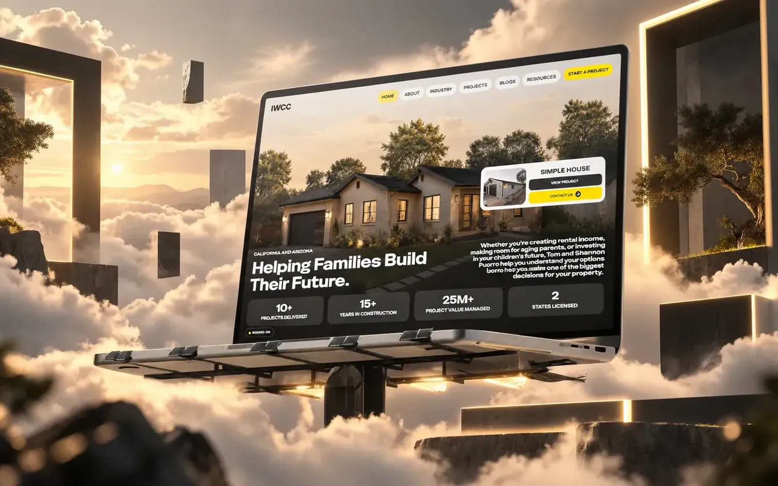 IWCC construction company homepage