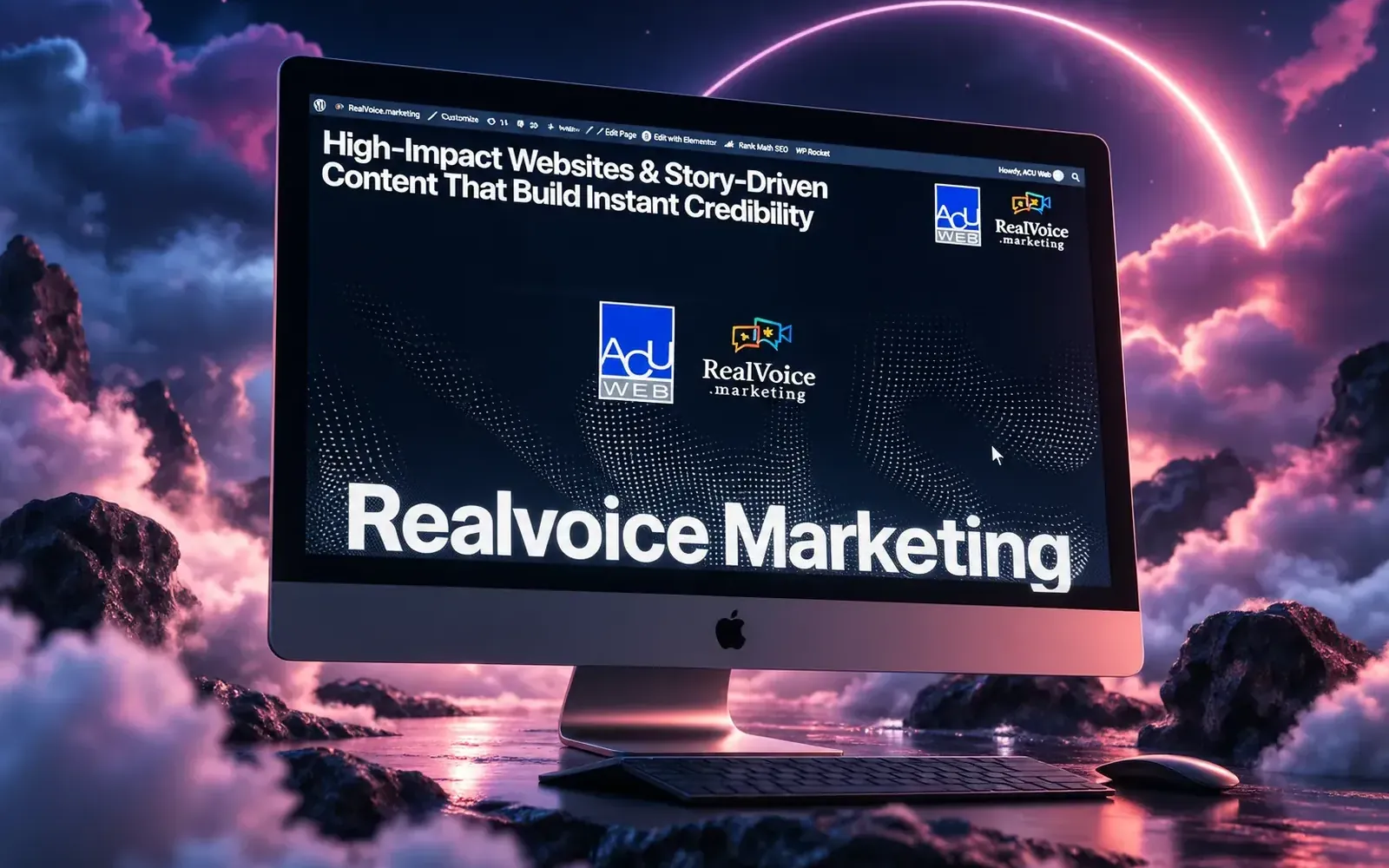 RealVoice and ACU Web joint campaign page